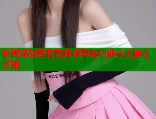 老麦揭秘萝莉岛真相平台功能全览点击即知