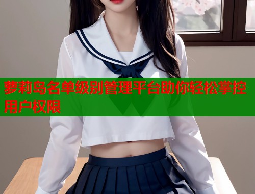 萝莉岛名单级别管理平台助你轻松掌控用户权限